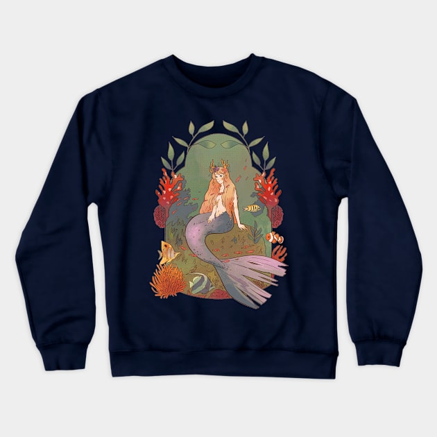 Mermaid Beautiful Spell Crewneck Sweatshirt by Kali Space